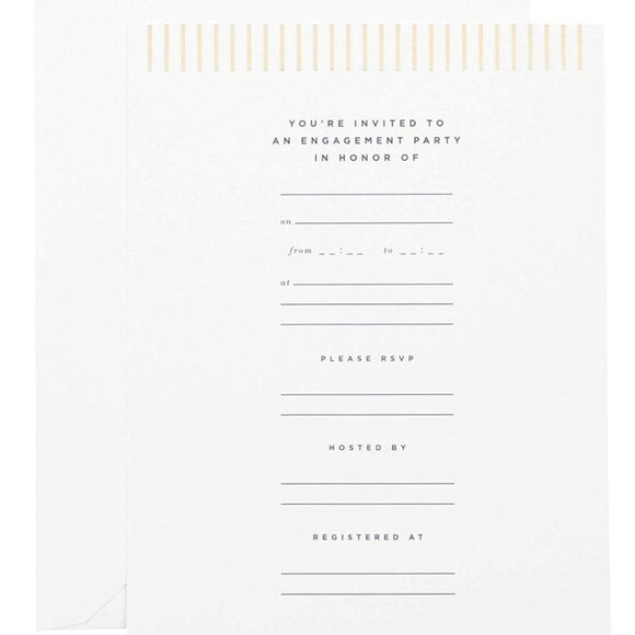 West Emory Engagement Party Invitation Kit 12 card - Picture 2 of 3